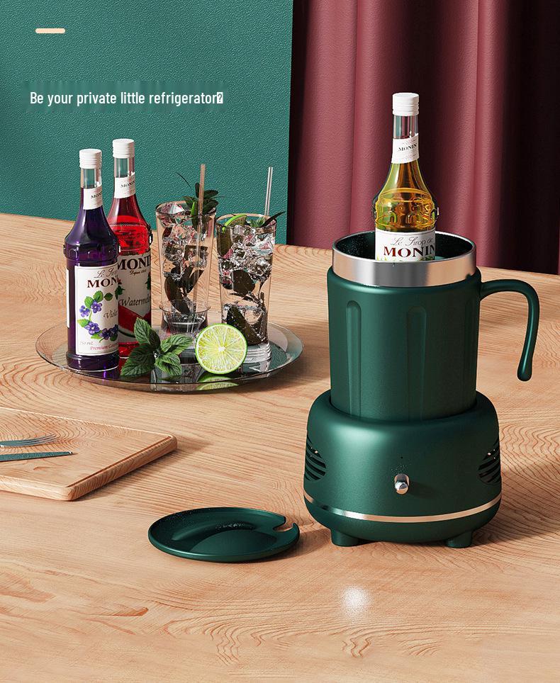 Portable Rapid Cooling and Warming Cup for Office Desktops