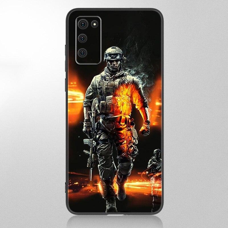 Army Soldier Special Forces Case For Samsung Galaxy A12 A02S A22 A32 A52 A72 A71 A51 A41 A31 A21 A11 A50 A70  A20S Black Cover