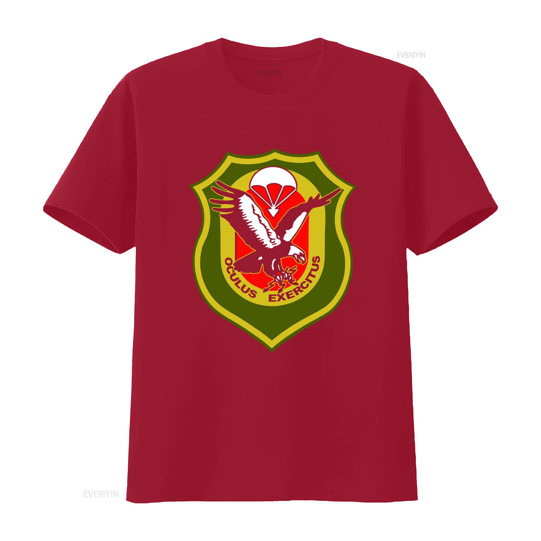 

Wildeshausen Bundeswehr Paratroopers Company Eagle Shield Logo T Shirt Unique Military Design for Men vintage Washed Breathable S