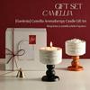 Camellia Scented Candle Handmade Soy Wax Flower Candle Aroma Candle for Bedroom Decor Valentine's Day Romantic Gift for Women