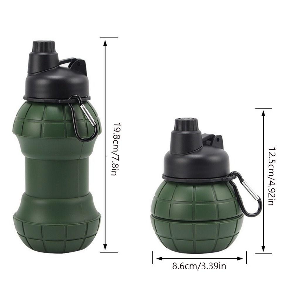 Großes Fassungsvermögen Faltbarer Wasserbecher 500 ml Faltbarer Silikonbecher Outdoor-Aktivitäten