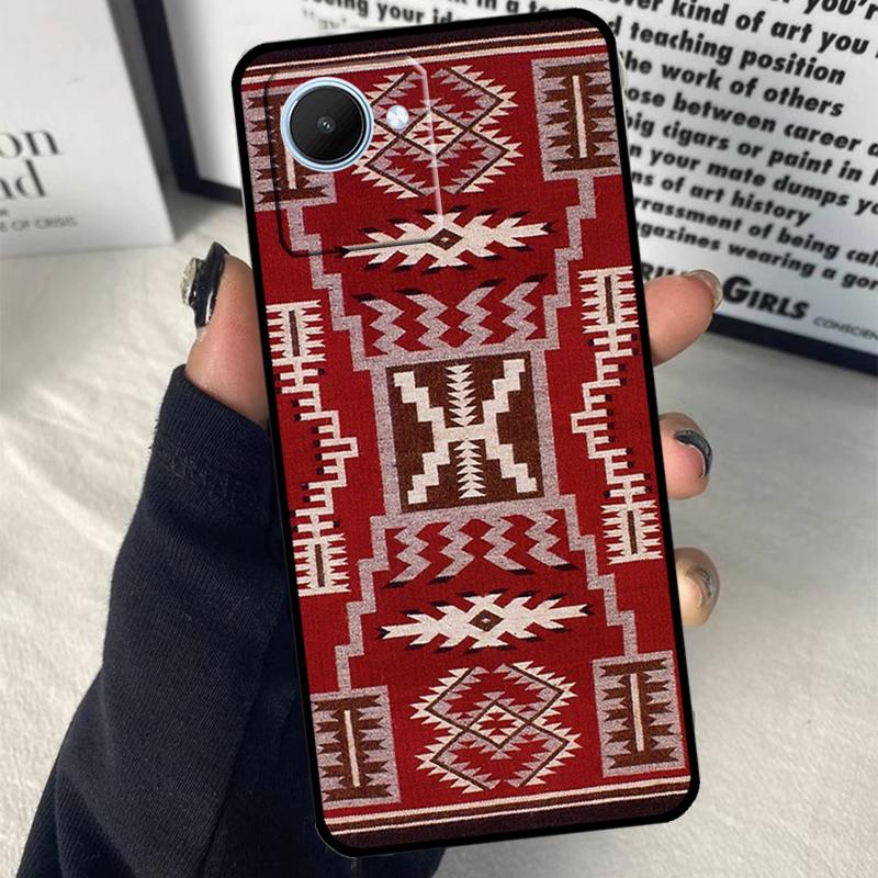 Tribal Ethnic Pattern For Realme C55 C75 C67 C63 C51 C61 C53 C35 C65 C71 11 12 13 14 Pro Plus GT6 GT7 15 Pro Case