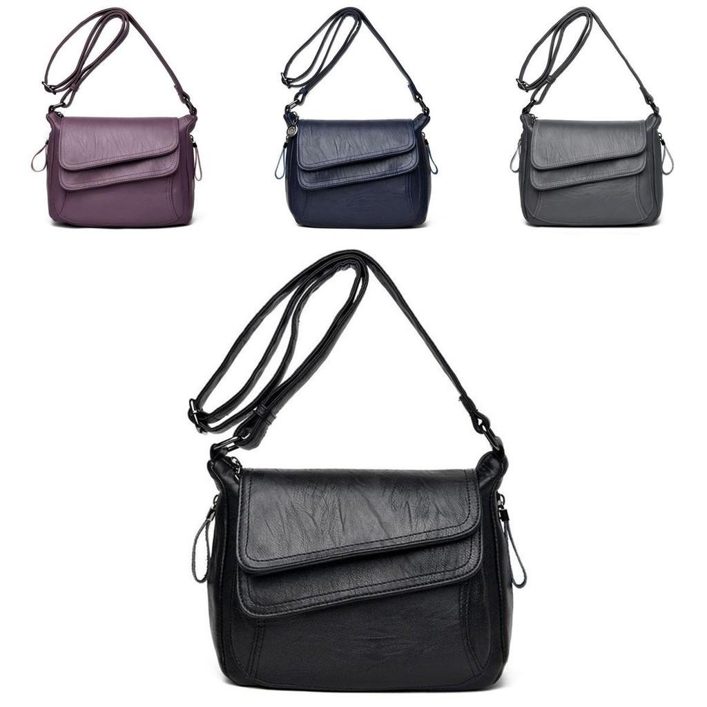 Stylish Women's Casual Shoulderbag Soft Pu Leather Handbag With Adjustable Strap