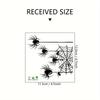 1/3pcs Halloween Black Spider Web Wall Sticker - Self-Adhesive Matte Finish Animal Print Decal for Walls Switch Plates Decorats