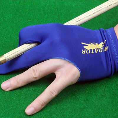 1pc Open Finger Billiard Gloves Breathable Polyester Snooker Pool Glove Adjustable Sticker Smooth Soft Lightweight Amateur Train