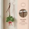 Green Pomelo Leaves Pendant Car Interior Knitting Wool Grapefruit Leaf Keychain Backpack Accessory Handmade Woven Ornaments