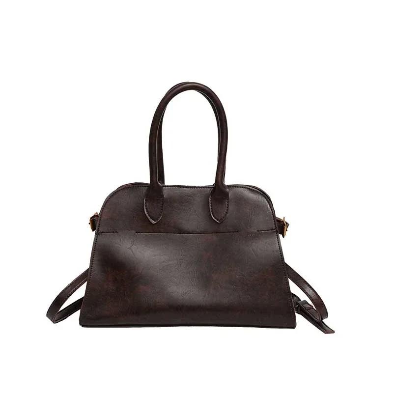 Large capacity feminine bag casual retro crossbody bag high-quality niche premium bag new