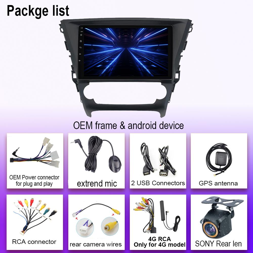 Car Android 14 For Toyota Avensis 2018-2020 Auto Radio Stereo Multimedia Player GPS Navigation 5G wifi Wireless Carplay HDR QLED