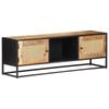 Day and Night - Day and Night TV Cabinet Rough Mango Wood and Natural Cane 120x30x40 Cm