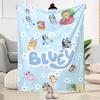 Bluey Family Adventure Blanket Durable Comfort Great for Picnics Livingroom Office Four Seasons Universal Modern