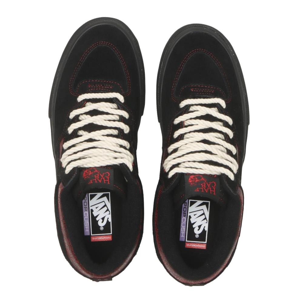 Vans Skate Half Cab Sneakers Saw Red Black Vn0a5fcdy25