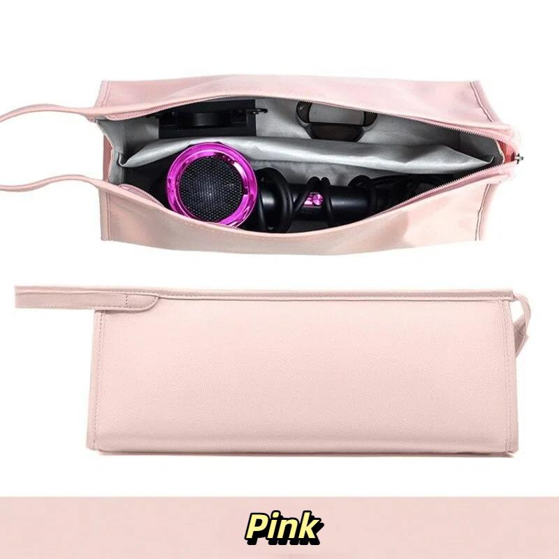 Portable Hair Dryer Storage Bag Travel Hair Dryer Case PU Leather Waterproof Storage Bag for Dyson Dyson Protection Organizer