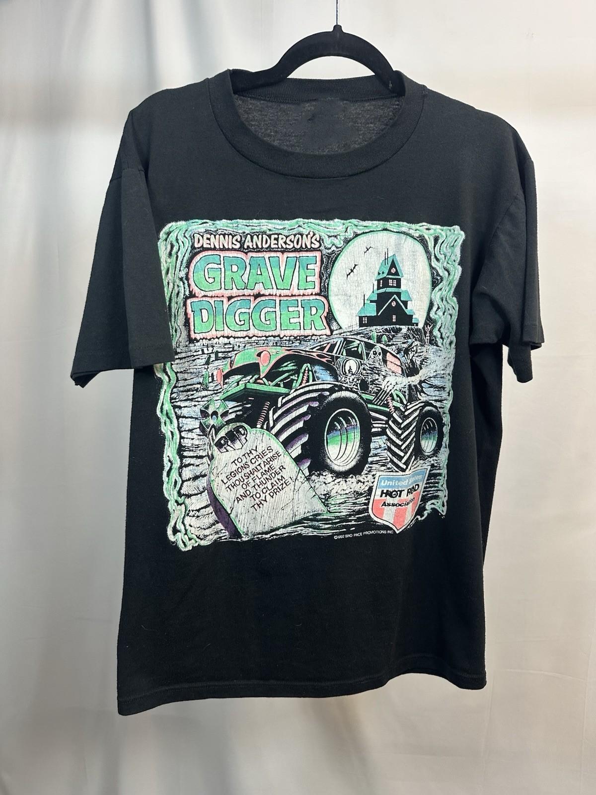 Grave Digger Monster Truck 1992 Black Shirt All size S-5XL HT977 L