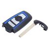 Black Car Key Fob Shell Case Small Intelligent Durable Replacement for 550i GT 2010‑20114 Button