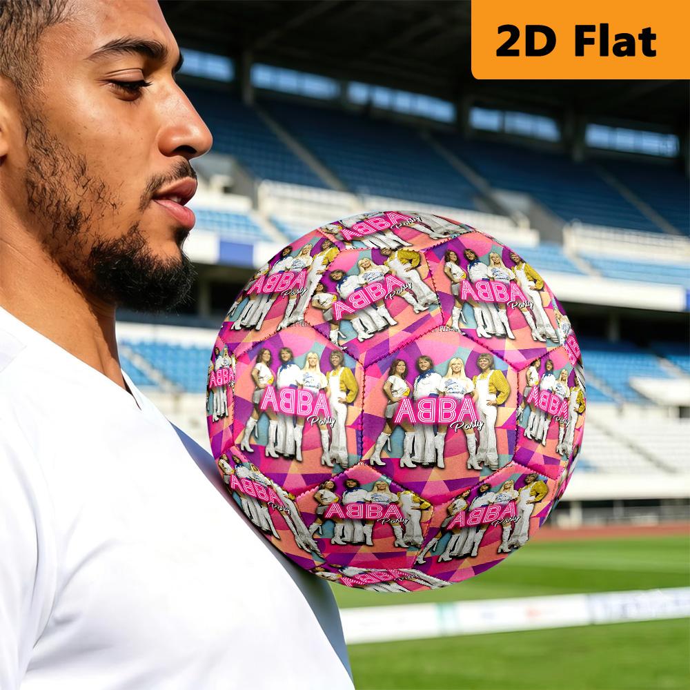 ABBA Iconic Music Legacy Soccer Ball Suitable for Both Training and Competition High Elasticity Outdoor Sports No. 5 Football Training Football