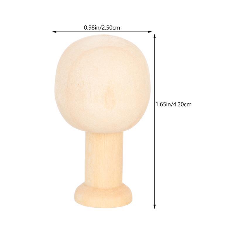 10pcs Unfinished Wooden Christmas Tree Painted Crafts Peg Dolls DIY Craft Graffiti Painting Blank Nursery Ornament Xmas Decor