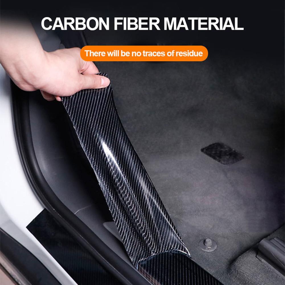 Black Carbon Fiber Patterned DIY Car Stickers Tape for Car Door Sill Threshold Car Body Cars Paint Protective Film 3 5 7cm 10cm