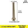 Industrial Brass Hose Nozzle 1-1/2 Inch NST For Fire Fighting Equipment Sprinkler Head Water Flow Control Garden Watering Fittin