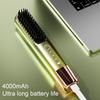 Wireless Straight Hair Comb Anti-Scalding Design 3-Speed Temperature LED Display USB Charging Hair Straightener