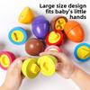 Pair Kids Educational Egg Toy For Cognitive Skills And Shape Play Recognition