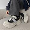 Height-increasing Canvas Shoes Women's Platform Single Shoes Color Matching Casual Beggar Shoes Men's Shoes