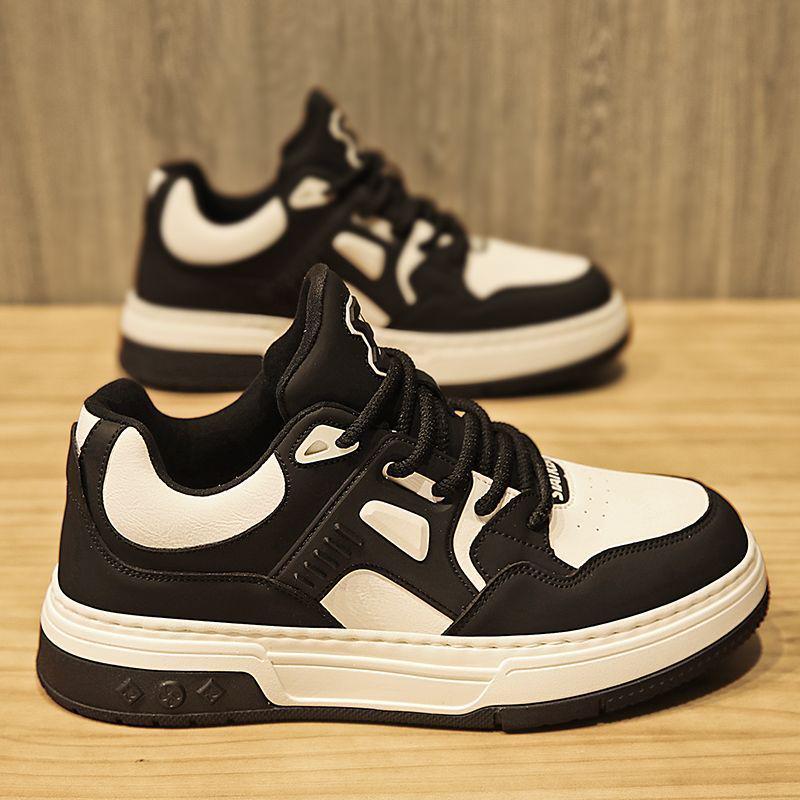 Men's 2025 Black & White Panda Sneakers - Trendy Autumn Casual Sports Shoes