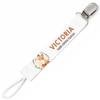 Planetee Pacifier Clip for Name VICTORIA Cunning Like Mama Fox | Pacifier Clip Baby Shower Gift