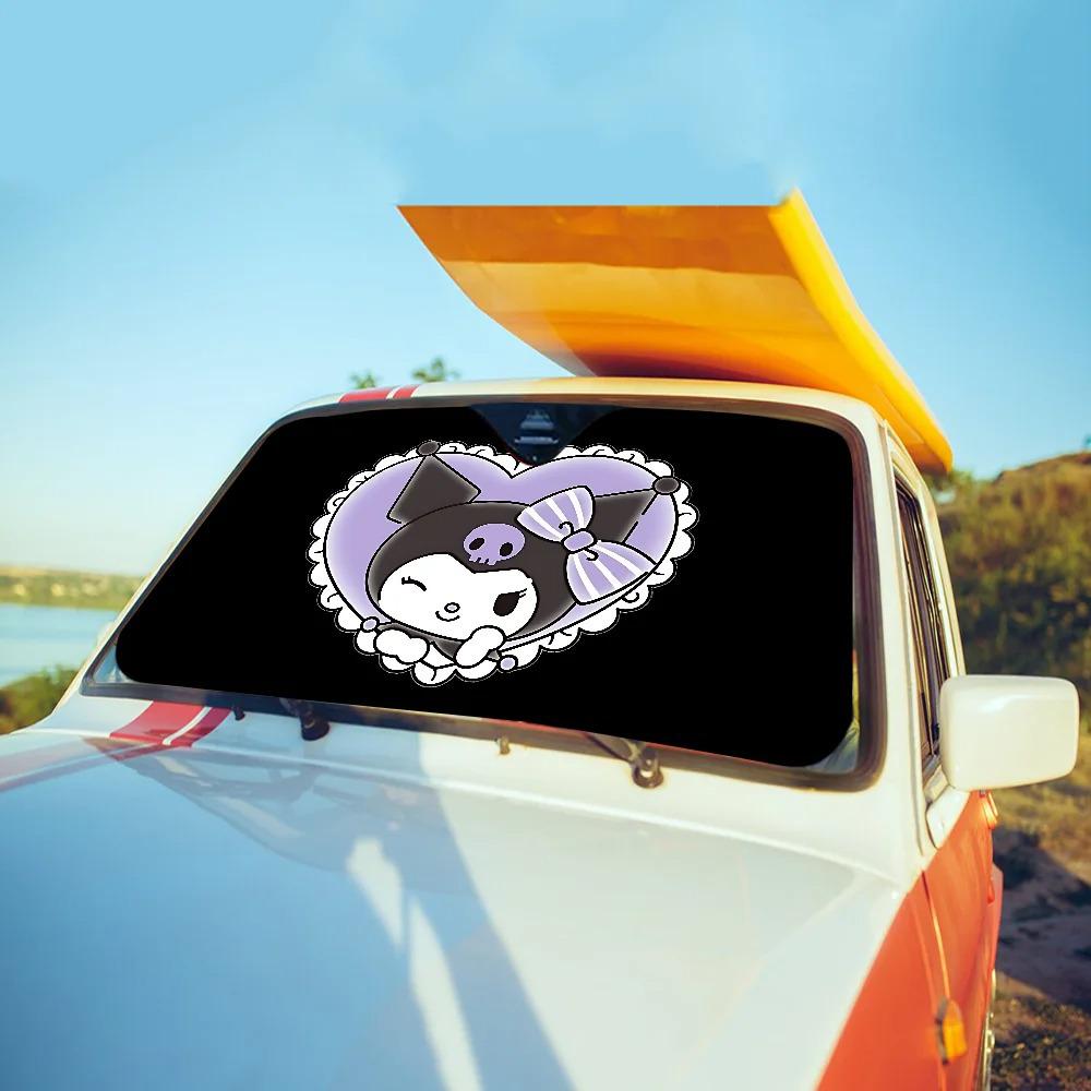 Kuromi Car Sunshade Windshield - Fun Sun Protection