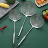 Stainless Steel Ladle with Rosewood Handle - Large Draining Sieve for Hot Pot & Frying