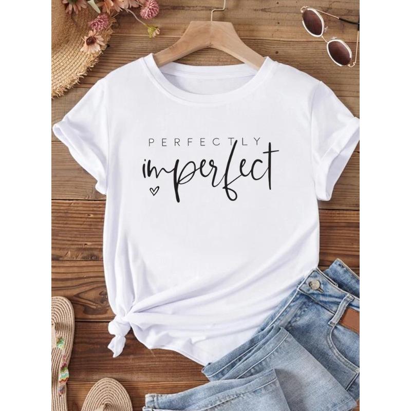 (European Size) 90s Style Women T Shirt Flower Trend Cute Short Sleeve Tee Top Clothing Fashion Print Lady Casual Female Graphic T-shirts