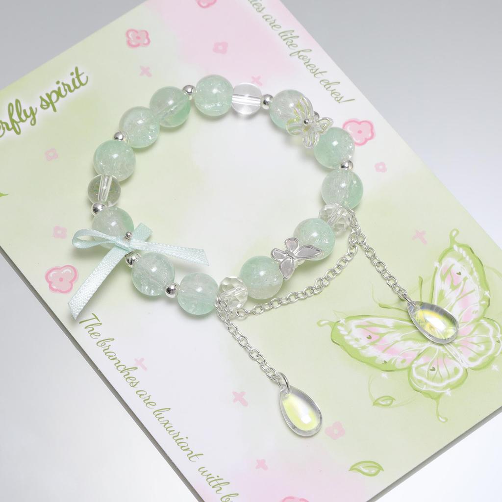 Mori Style Mermaid Crystal Bracelet - Sweet, Versatile Design for Women, Students, and Best Friends.