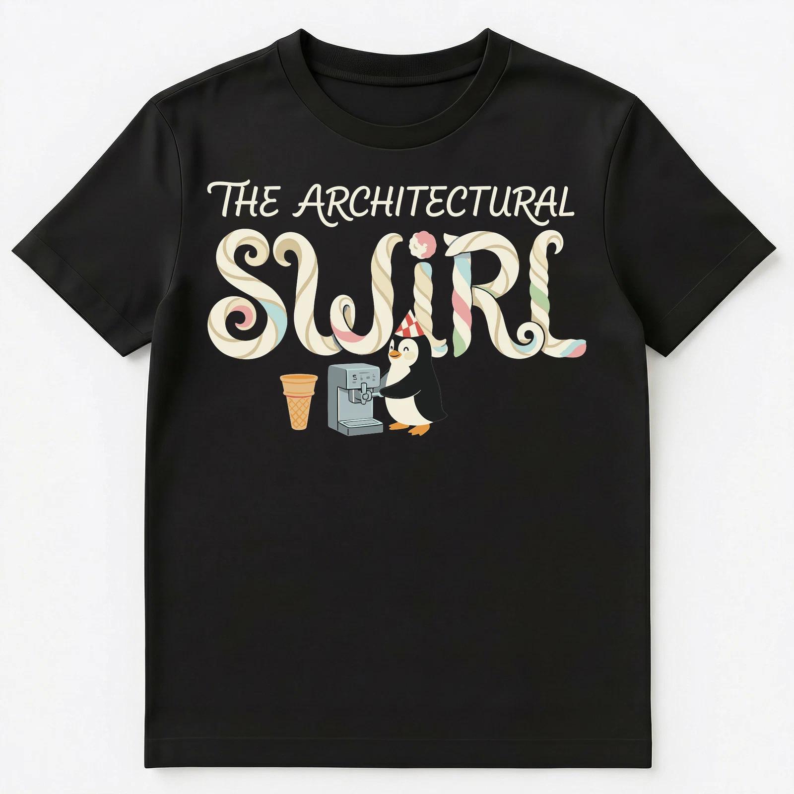 Soft Serve Ice Cream Lover Penguin Pun Apparel Unisex T-Shirt 2XL