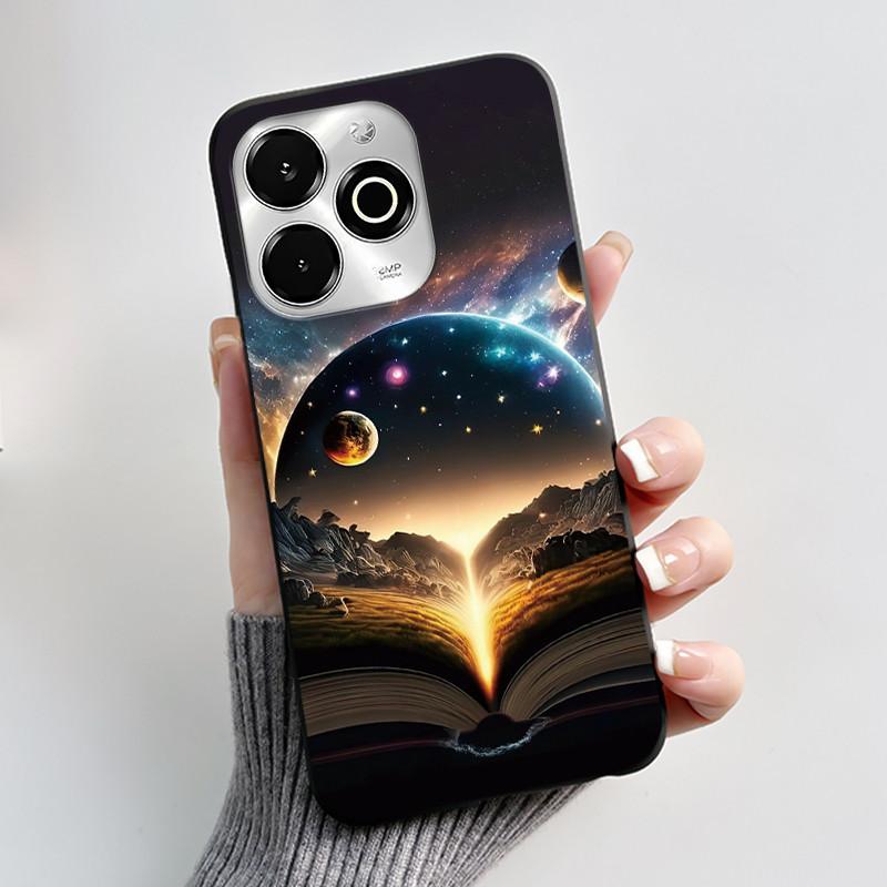 Anti-scratch Phone Case For Umidigi G100X/G9X Soft Silicone Black Casing Aesthetic Beautiful Blue Sky Sunlight Pattern Shell