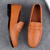 Fashion Man Casual Shoes Comfy Leather Men's Loafers Slip-On Mocasines Breathable Driving Shoes Handmade Leisure Walk Footwear