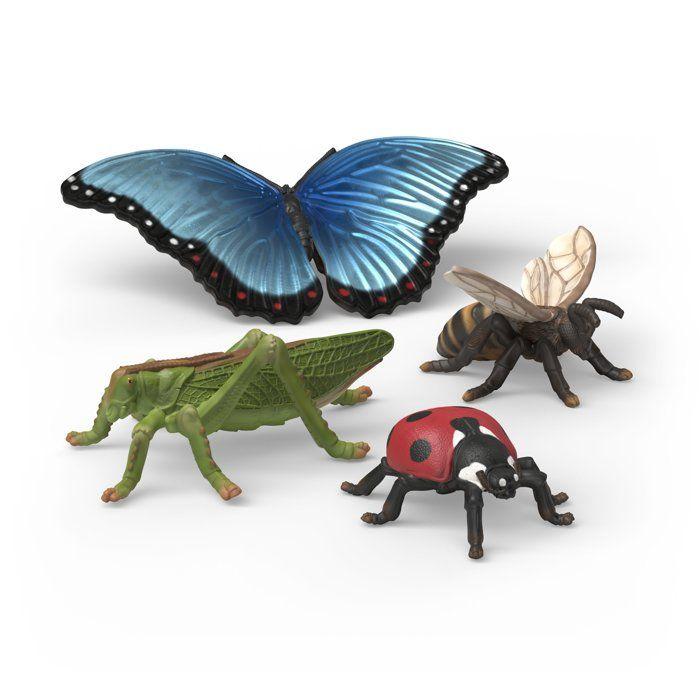Set de figurines - SCHLEICH - 42741 - Set Insectes - Wild Life - 4 pièces - Dès 3 ans