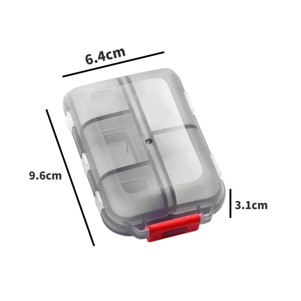 New Hot Mini Portable Travel 10 Grids Travel Pill Container Cases Box Organizer Storage for Tablets Vitamin Medicine Fish Oils