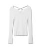 Michikoleondeonkosino X Strap Ribbed Knit Top Ivory