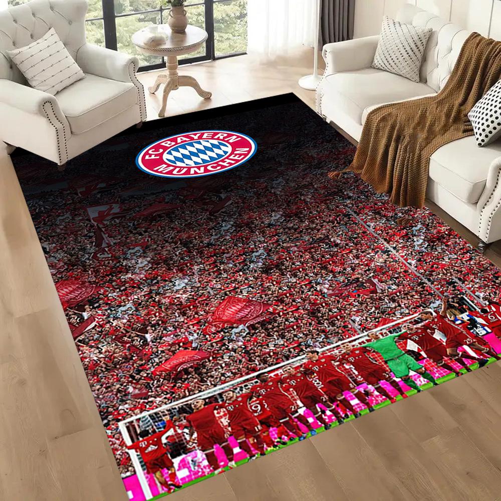 FC Bayern München Fußmatte Geeignet für Eingangsbereich Esszimmer Küche Spielzimmer Rutschfester Teppich Büros dekorieren Am besten für Weihnachten