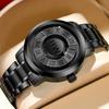 Men Wristwatches Top Brand Luxury Stainless Steel Band Creative Design Unique Men Quartz Watches