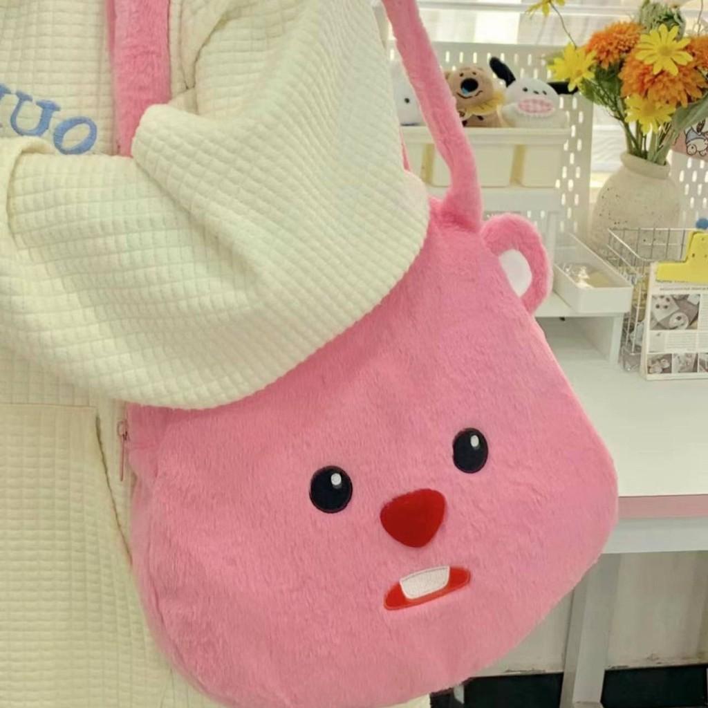 Loopy Themed Backpack Anime Peripheral Handbag Plush Toy Cute Doll Cartoon