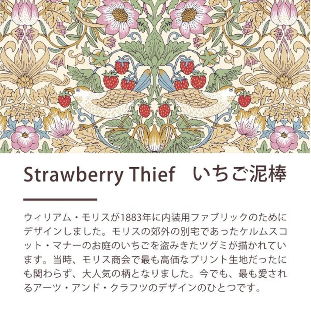 Romance Kosugi Meyer Matching Blanket, Single (140 x 200 cm), V&A (Victoria & Albert Museum) William Morris "Strawberry Thief" Pattern, Beige