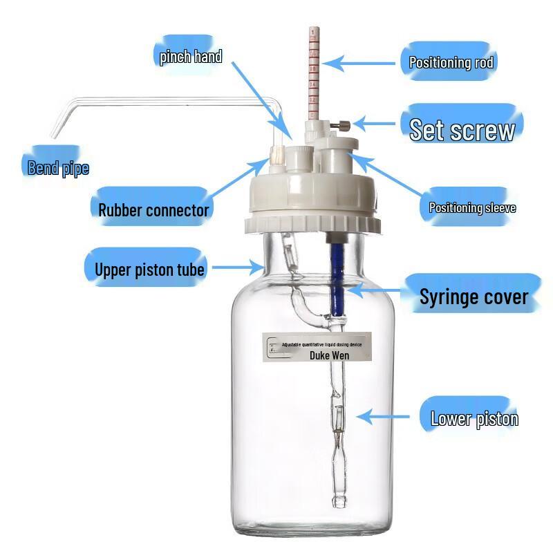Adjustable Glass Laboratory Liquid Dispenser