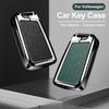 Zinc Alloy Car Key Case Protector Cover For Vw Volkswagen Golf 7 Mk7 Tiguan Mk2 T-Roc T-Cross Shell Holder Accessories
