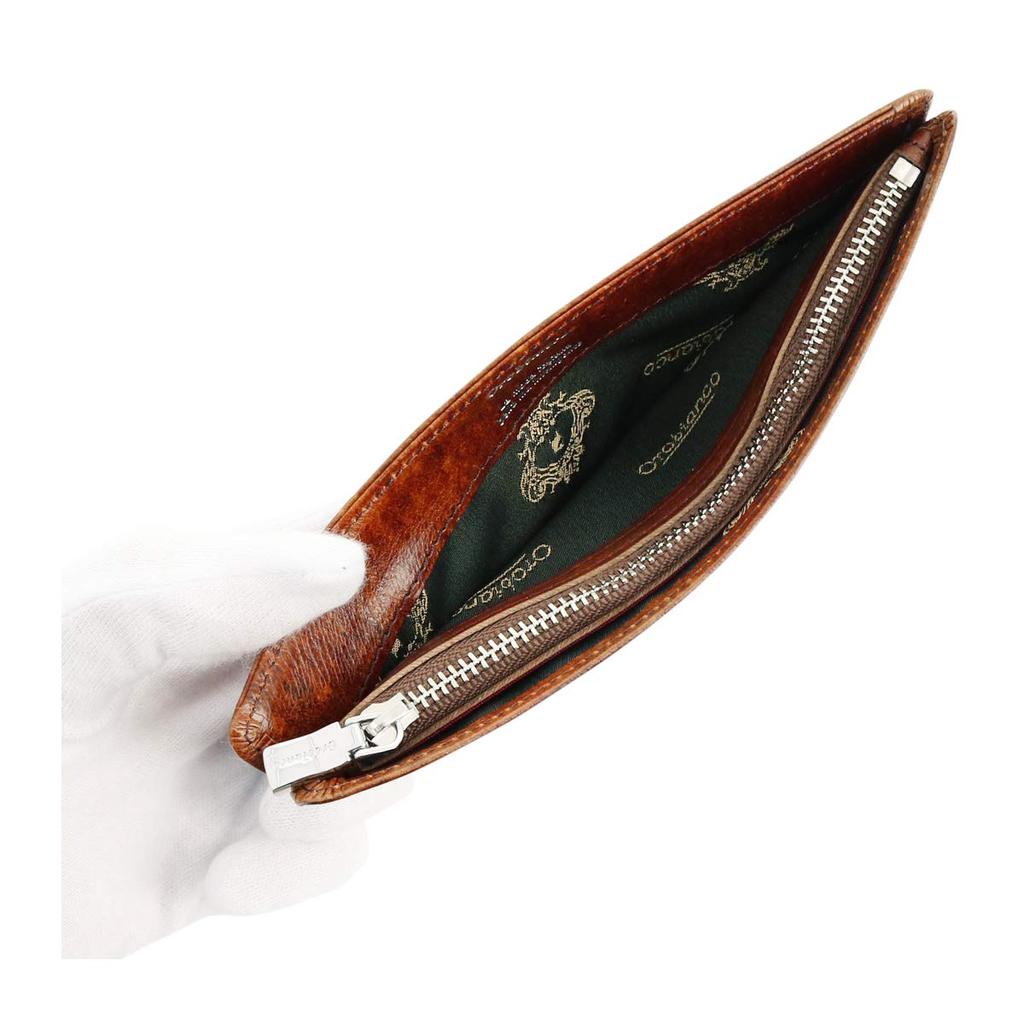 Long Wallet Genuine Leather Patina Patina Made in Japan Billfold Card Case Cowhide Leather Navy [Orobianco] Men's ORS-071609