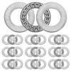 10 Sets AXK1730+2AS Thrust Roller Bearings and Washers 17x30x4mm Chrome Steel Roller Bearings P5 (a beC 5)