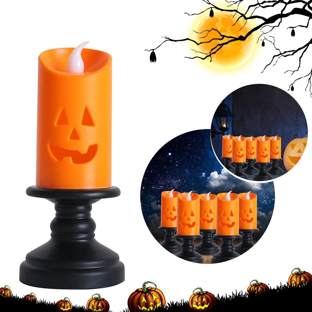 Halloween   Portable Kerosene Lamp Led Colorful Night Light 6pcs