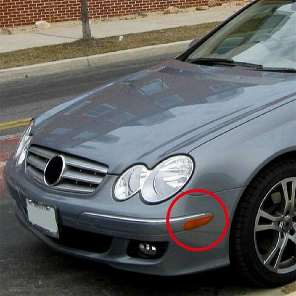 New Pair LH RH Front Side Marker Lamp Bumper Turn Signal Light For 03-09 Benz CLK