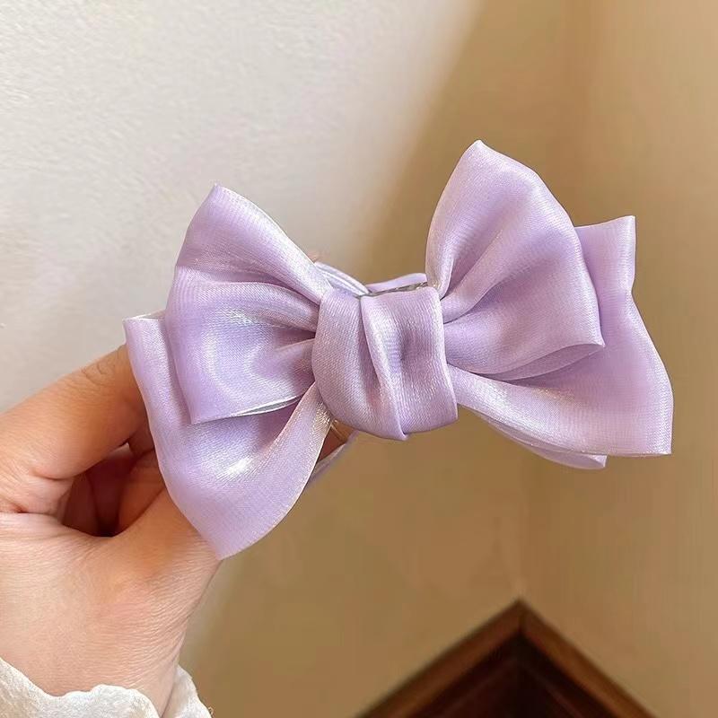 

Новый элегантный бант-таблетка головной убор зажим корейский темперамент заколка для волос женский конский хвост коса зажим модный головной убор для женщин девочек one size