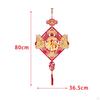 Chinese Year Hanging Decoration Charm Tassel Blessing, Traditional Fu Character for Door