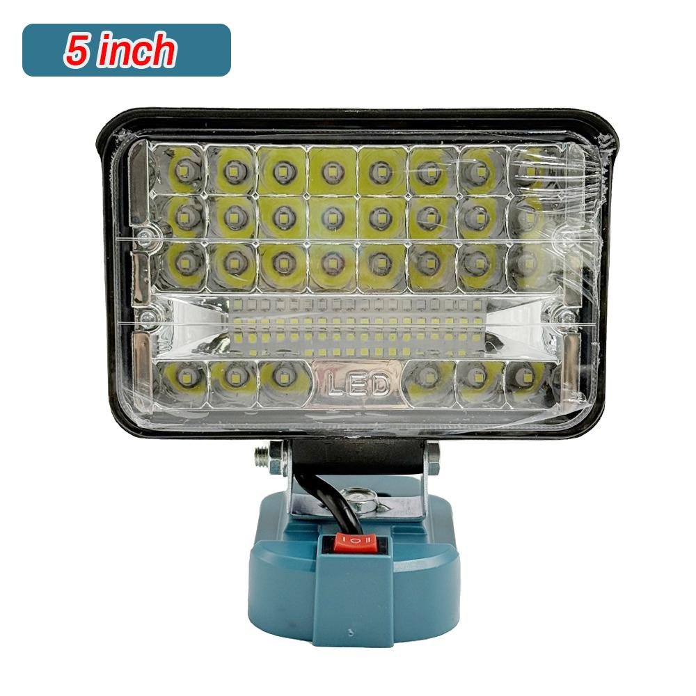 3/5/8inch Flood Lamp Led Light For Makita 18V Li-ion Battery Cordless Outdoor Working Fishing Flashlight Emergency Spotlights